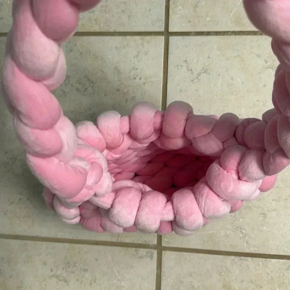 Handmade Unique Pink Super Soft Purse - Picture 4 of 6